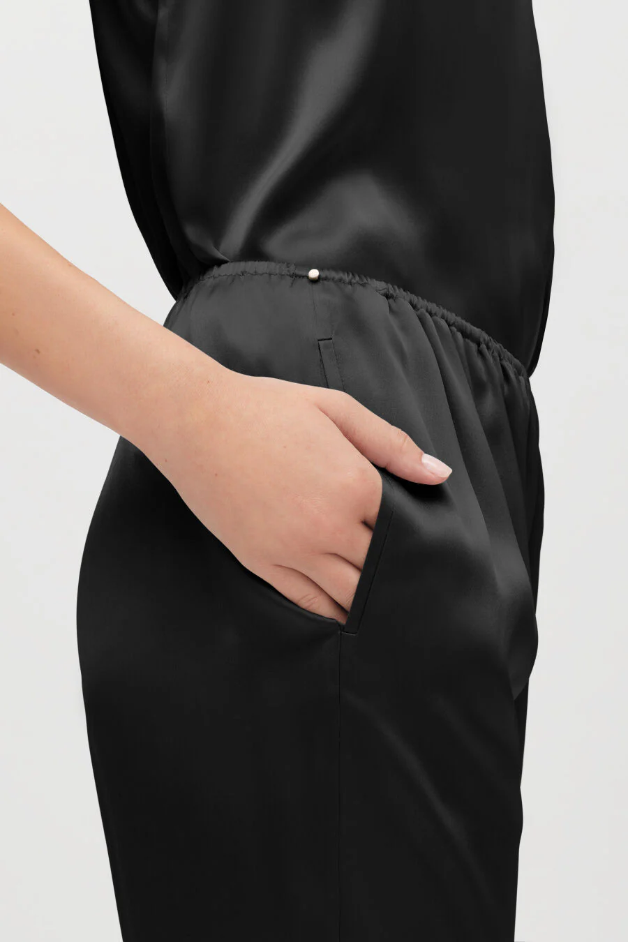 Washable Charmeuse Tapered Pant - Image 5