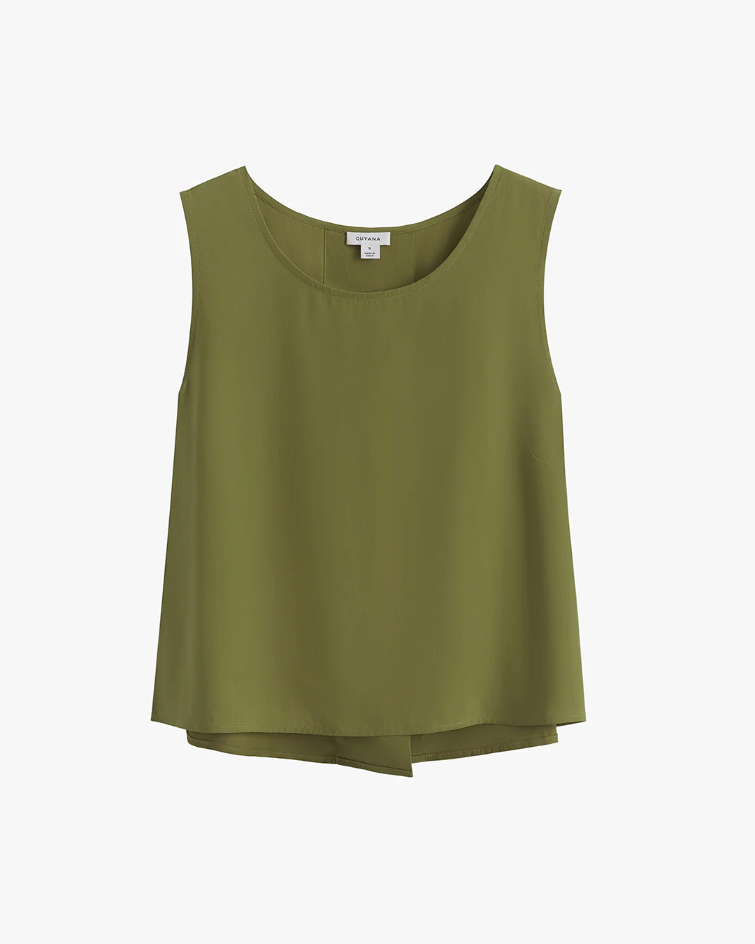Washable Silk Cropped Overlay Tank - Image 11