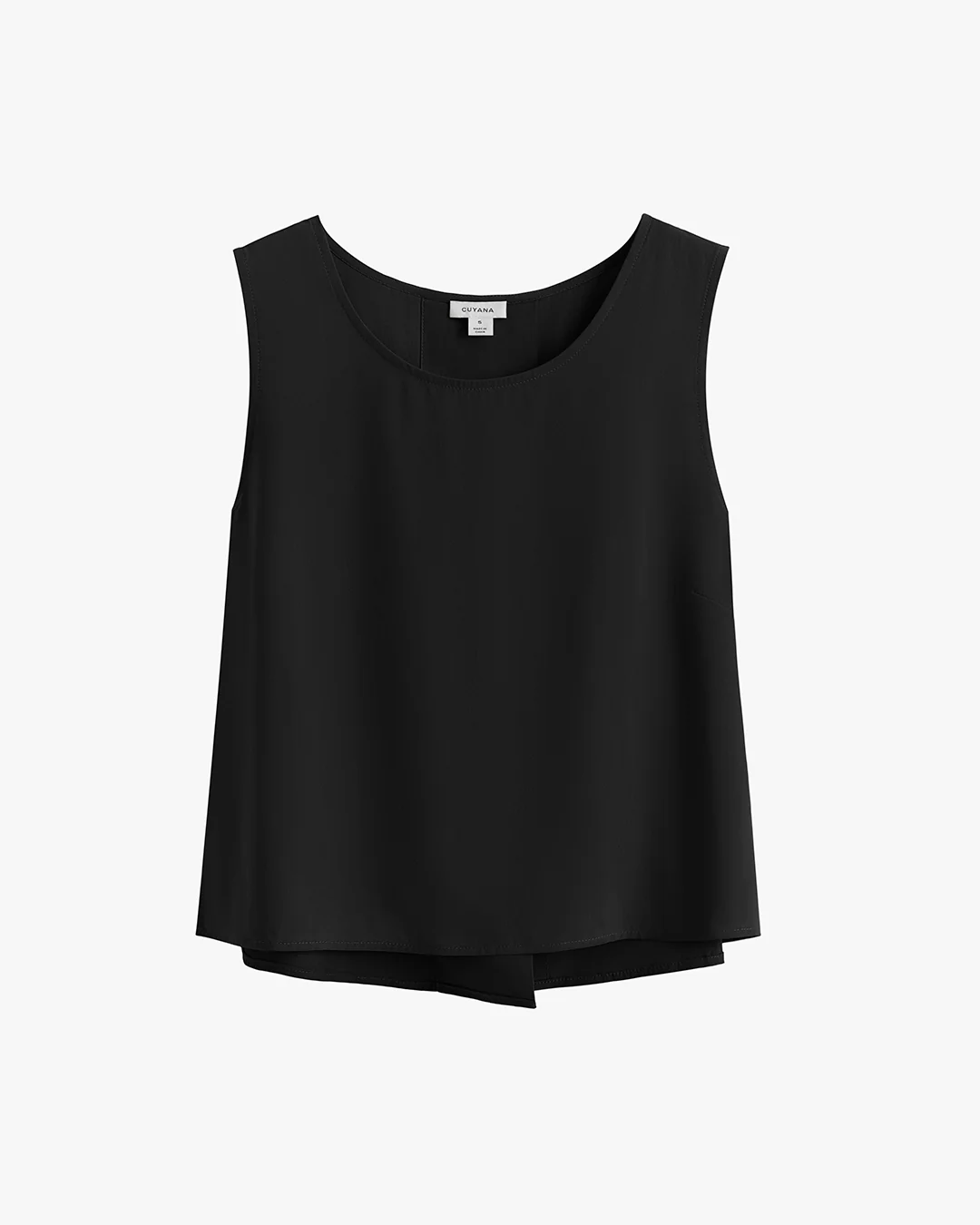 Washable Silk Cropped Overlay Tank - Image 4