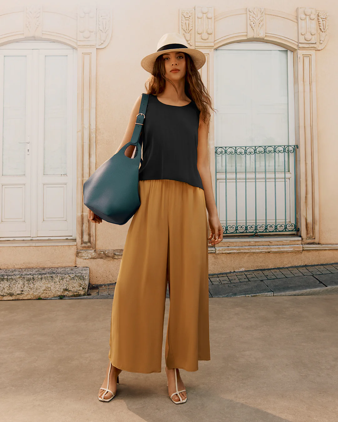 Washable Silk Cropped Overlay Tank - Image 6