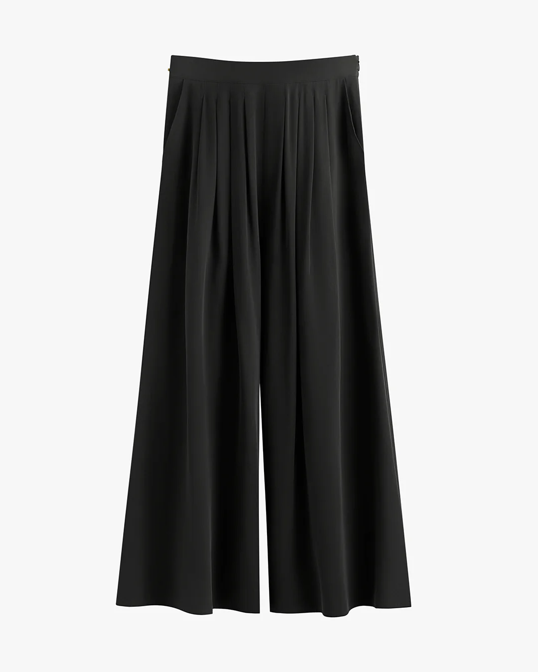 Washable Silk Cropped Pleated Pant - Image 13