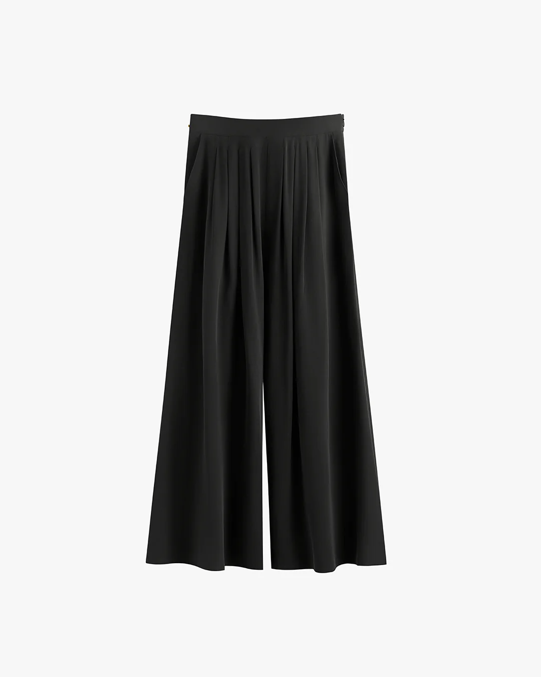 Washable Silk Cropped Pleated Pant - Image 15