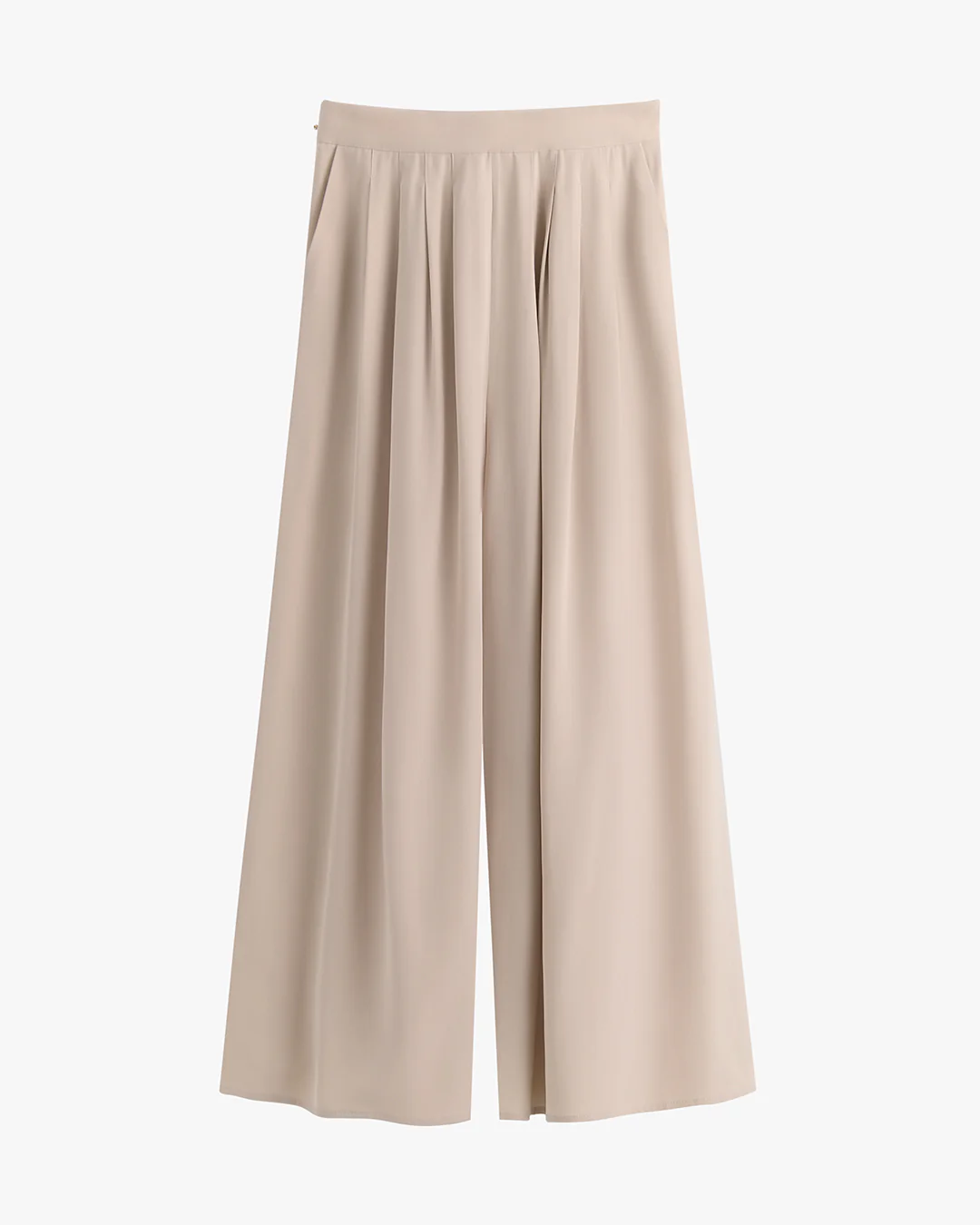 Washable Silk Cropped Pleated Pant - Image 17