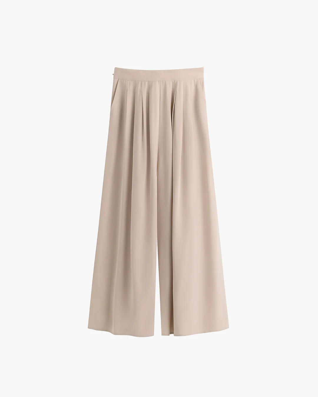 Washable Silk Cropped Pleated Pant - Image 18