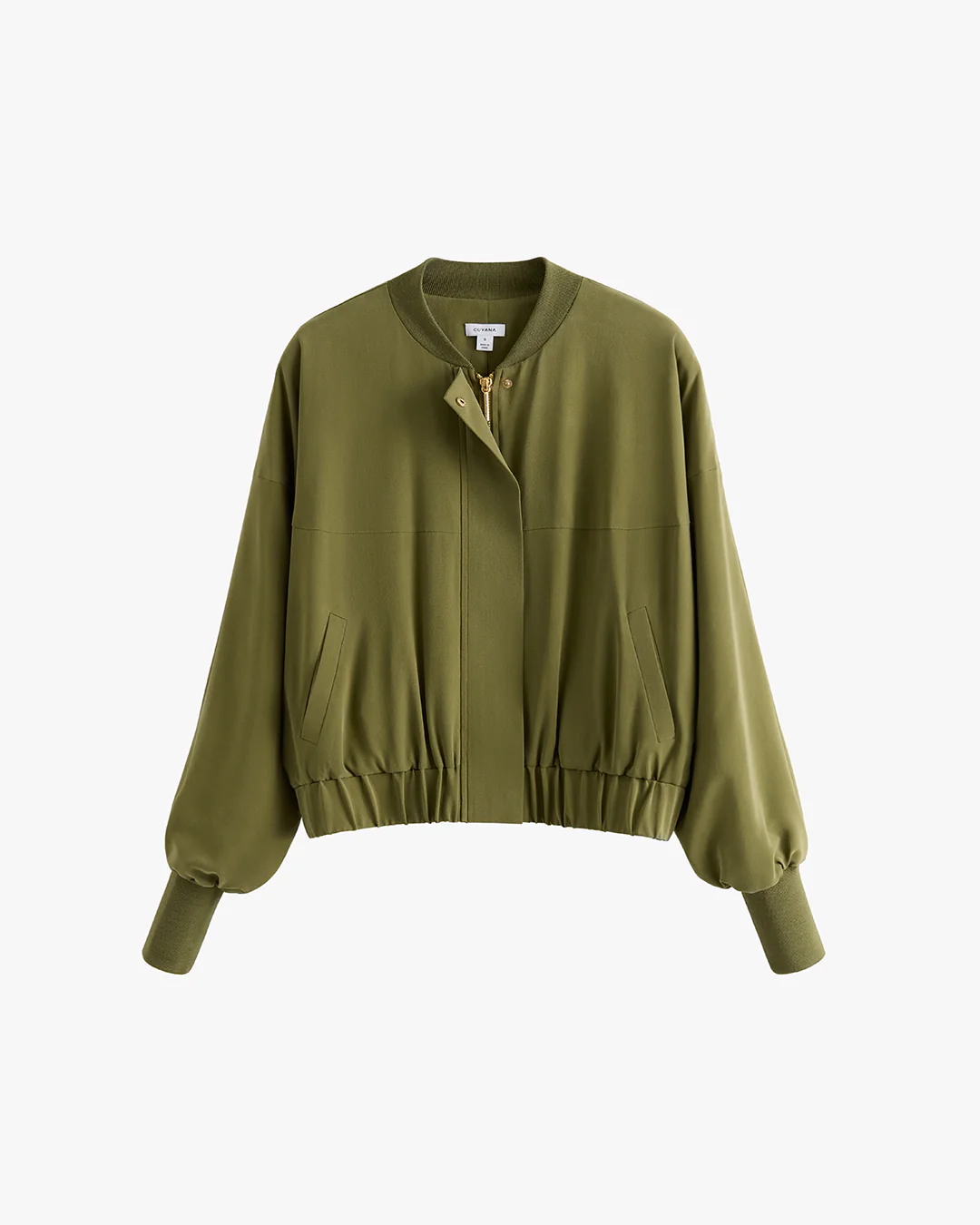 Washable Silk Relaxed Bomber - Image 2