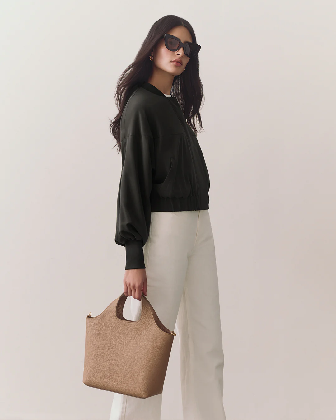 Washable Silk Relaxed Bomber - Image 6