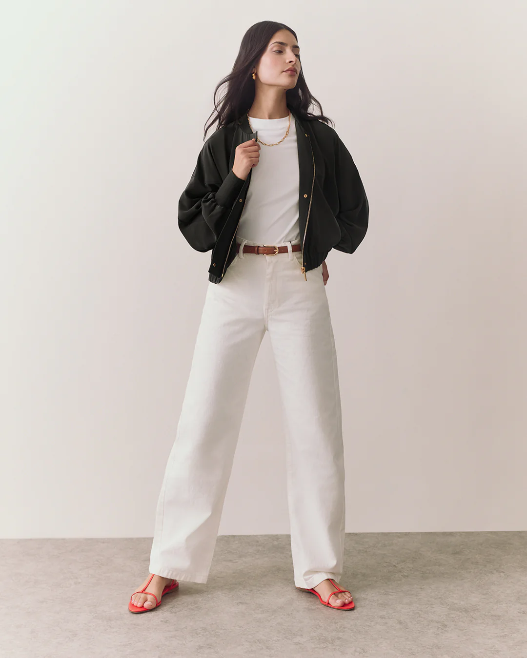 Washable Silk Relaxed Bomber - Image 8
