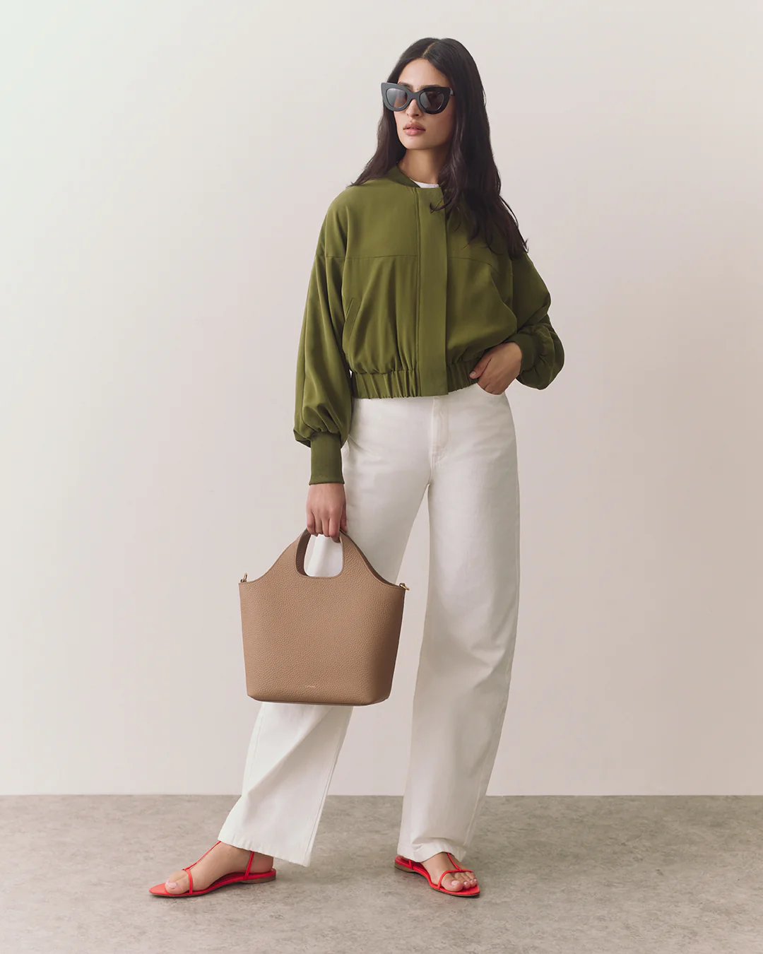 Washable Silk Relaxed Bomber - Image 9
