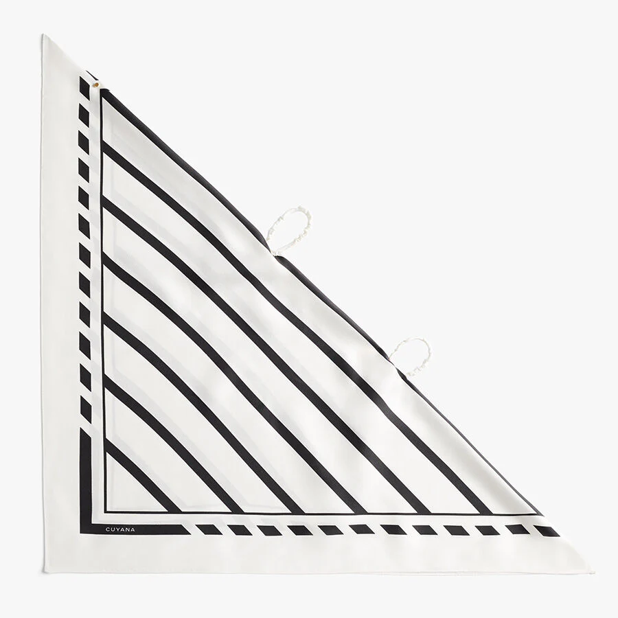 Washable Silk Striped Bandana - Image 11