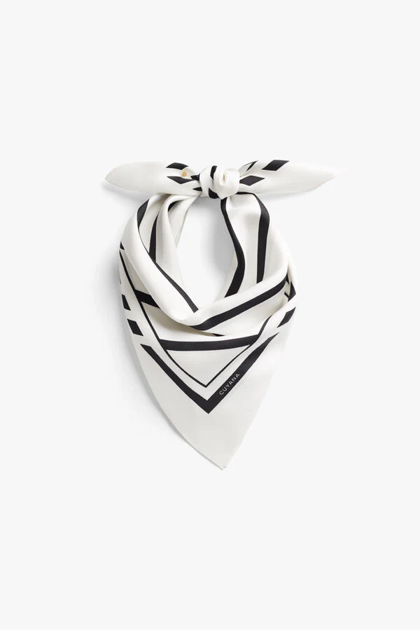 Washable Silk Striped Bandana - Image 14