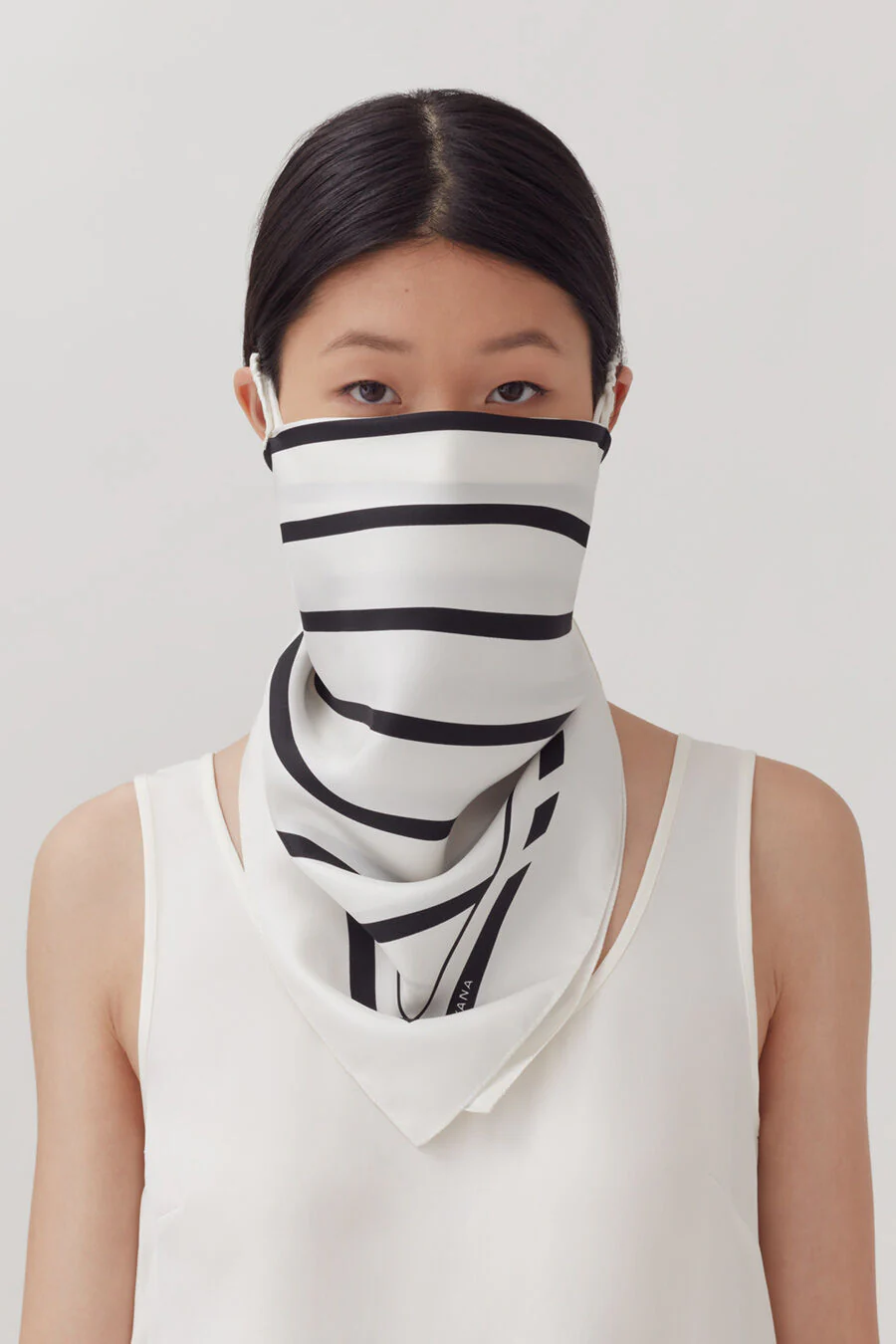Washable Silk Striped Bandana - Image 15
