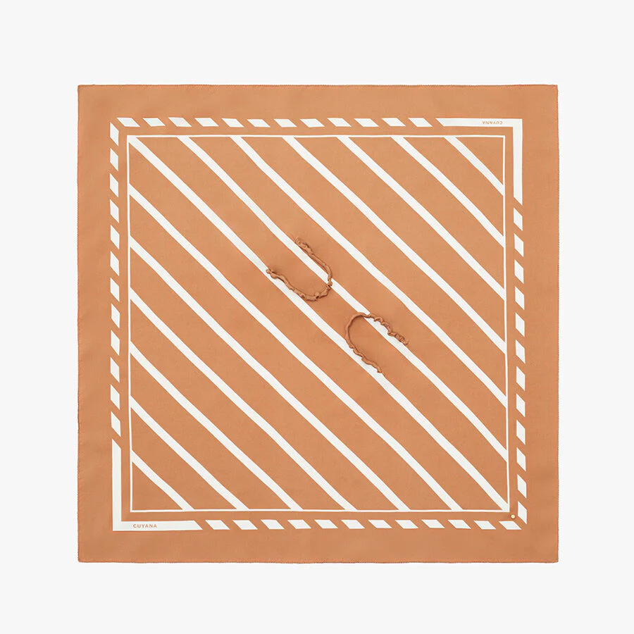 Washable Silk Striped Bandana - Image 17