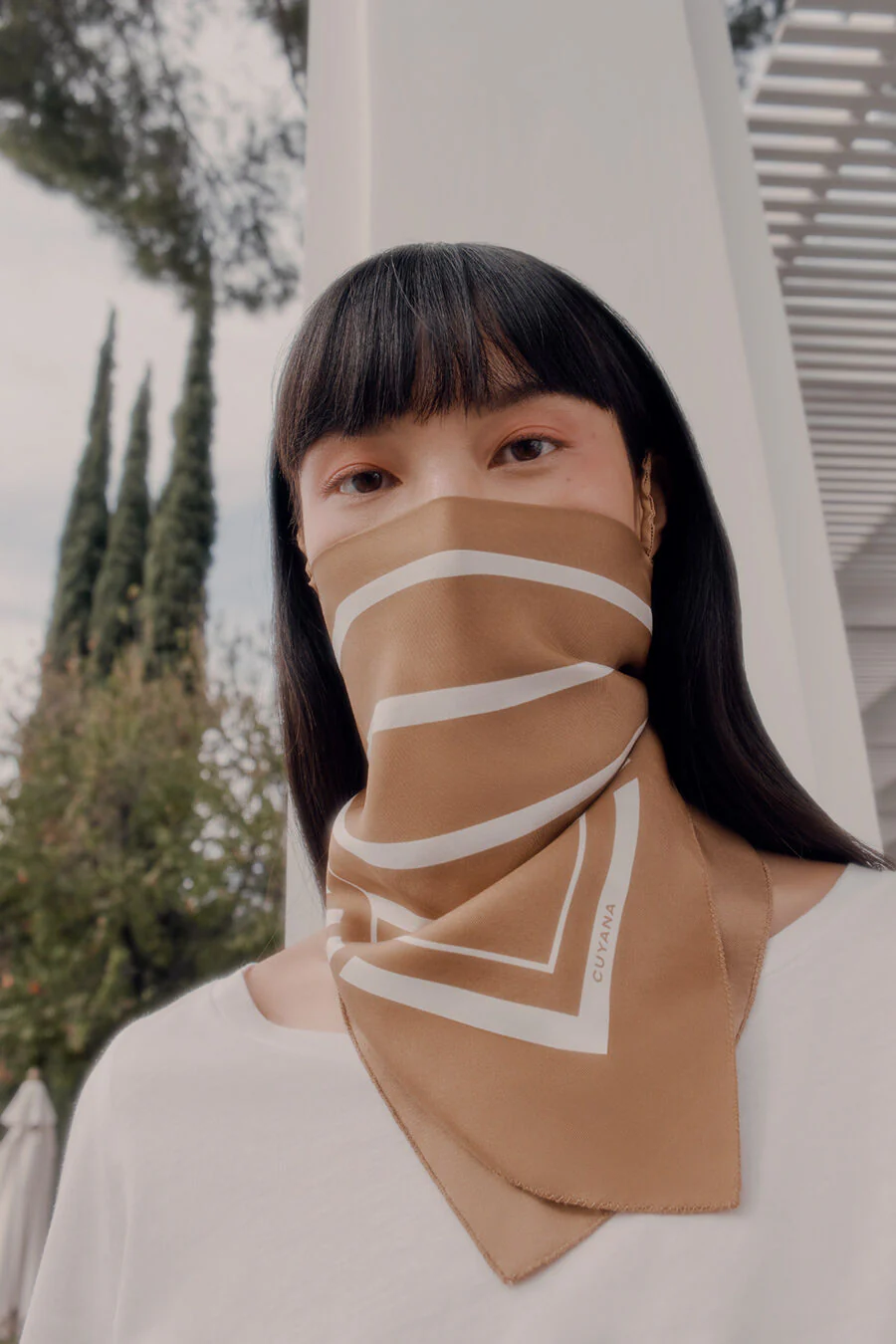 Washable Silk Striped Bandana - Image 19