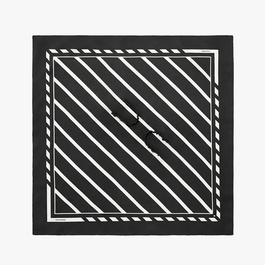 Washable Silk Striped Bandana - Image 2