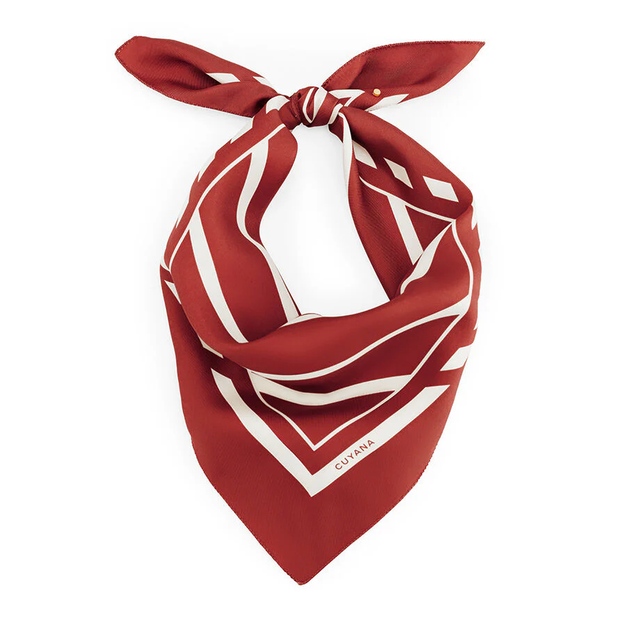 Washable Silk Striped Bandana - Image 22