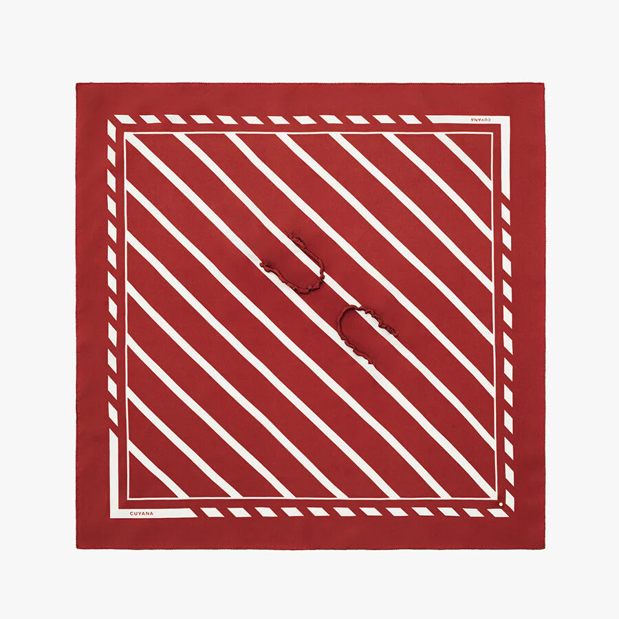 Washable Silk Striped Bandana - Image 23