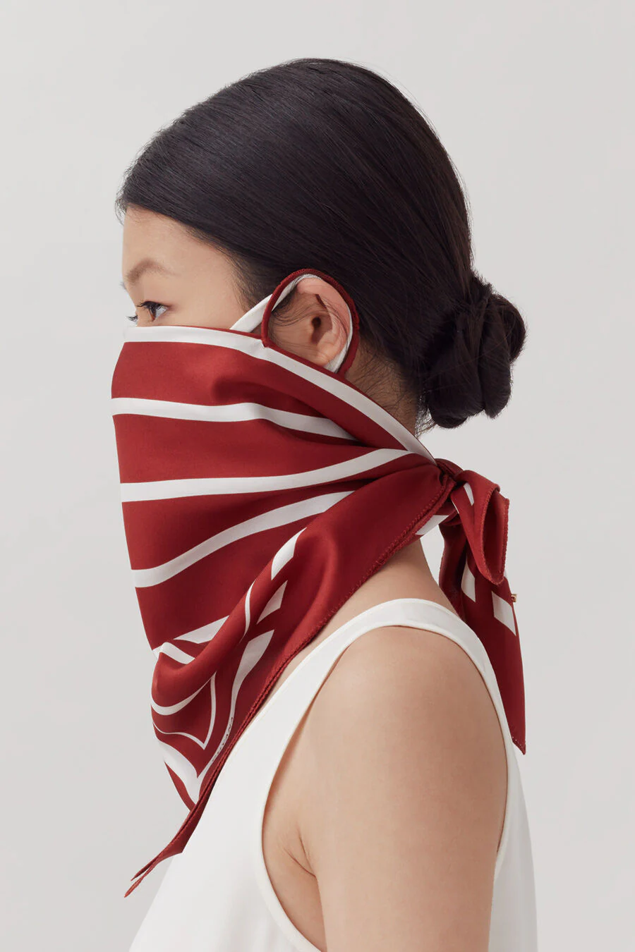 Washable Silk Striped Bandana - Image 25