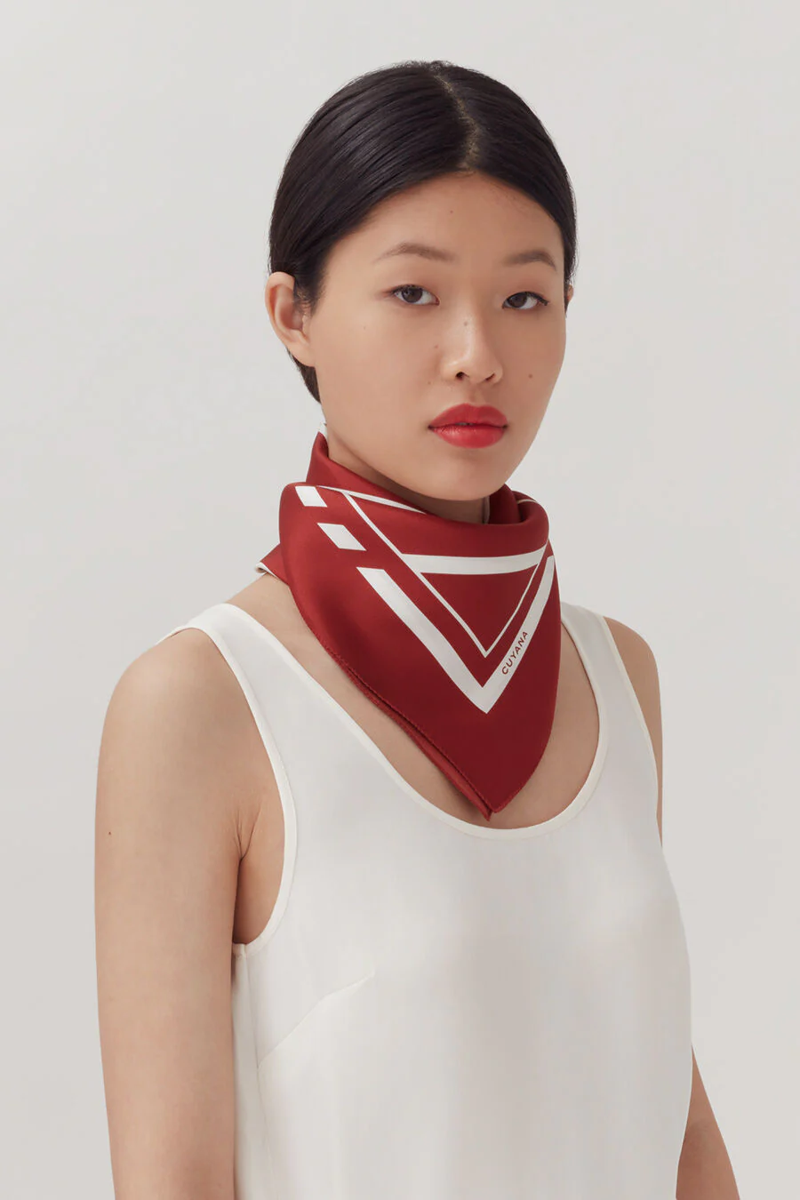 Washable Silk Striped Bandana - Image 26