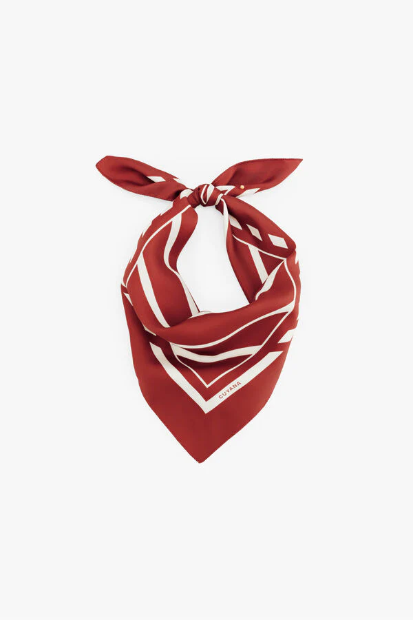 Washable Silk Striped Bandana - Image 27