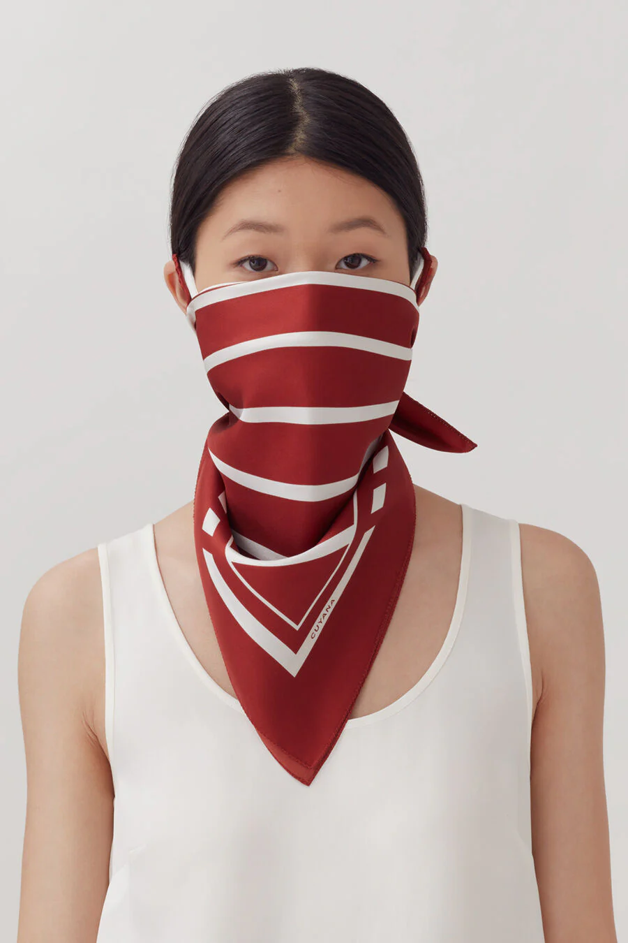 Washable Silk Striped Bandana - Image 28