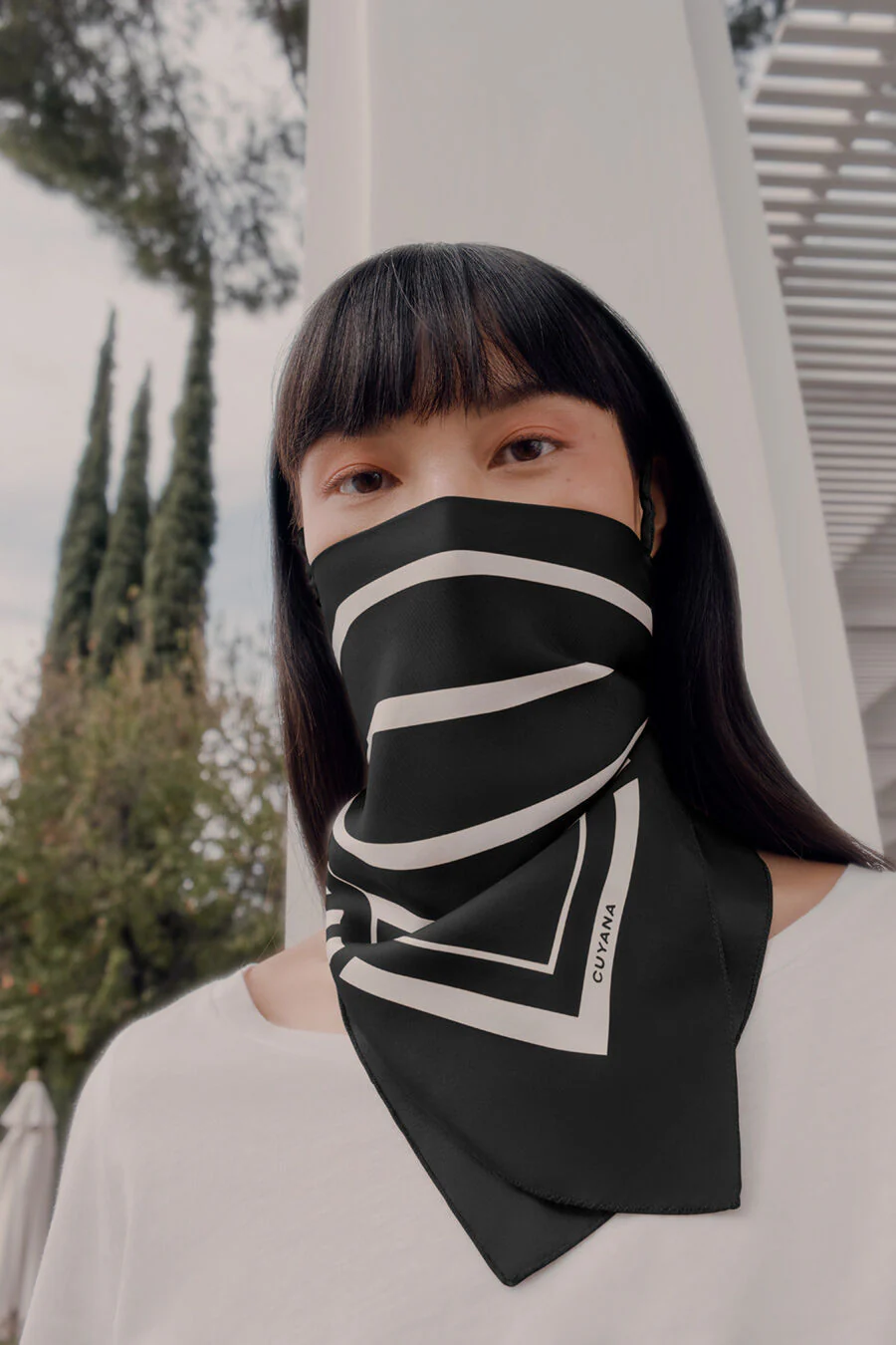 Washable Silk Striped Bandana - Image 6