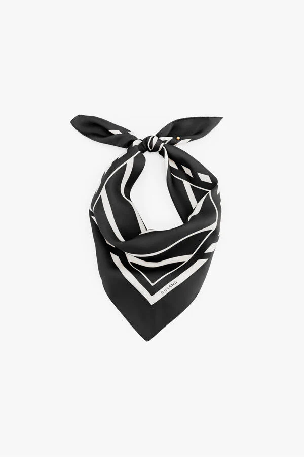 Washable Silk Striped Bandana - Image 7