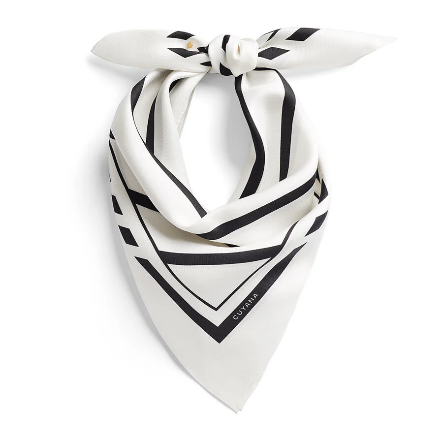 Washable Silk Striped Bandana - Image 9
