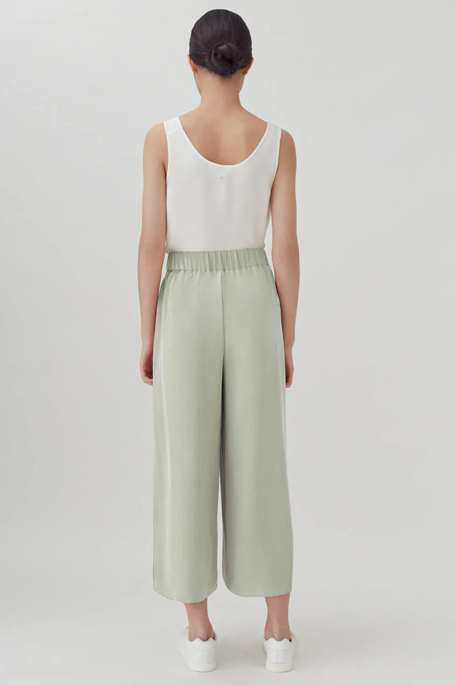 Washable Silk Wide-Leg Cropped Pant - Image 12