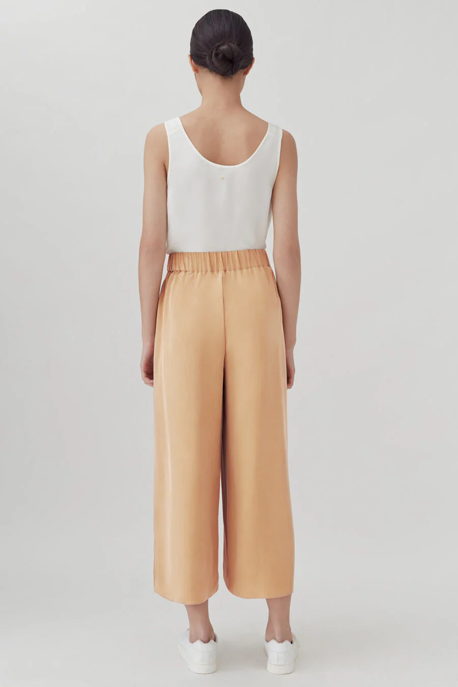 Washable Silk Wide-Leg Cropped Pant - Image 17