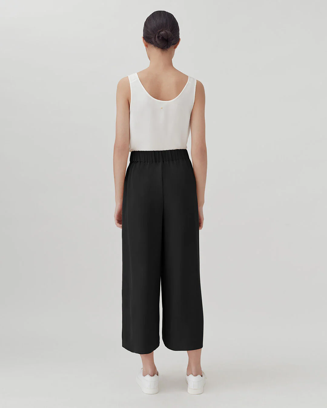 Washable Silk Wide-Leg Cropped Pant - Image 2