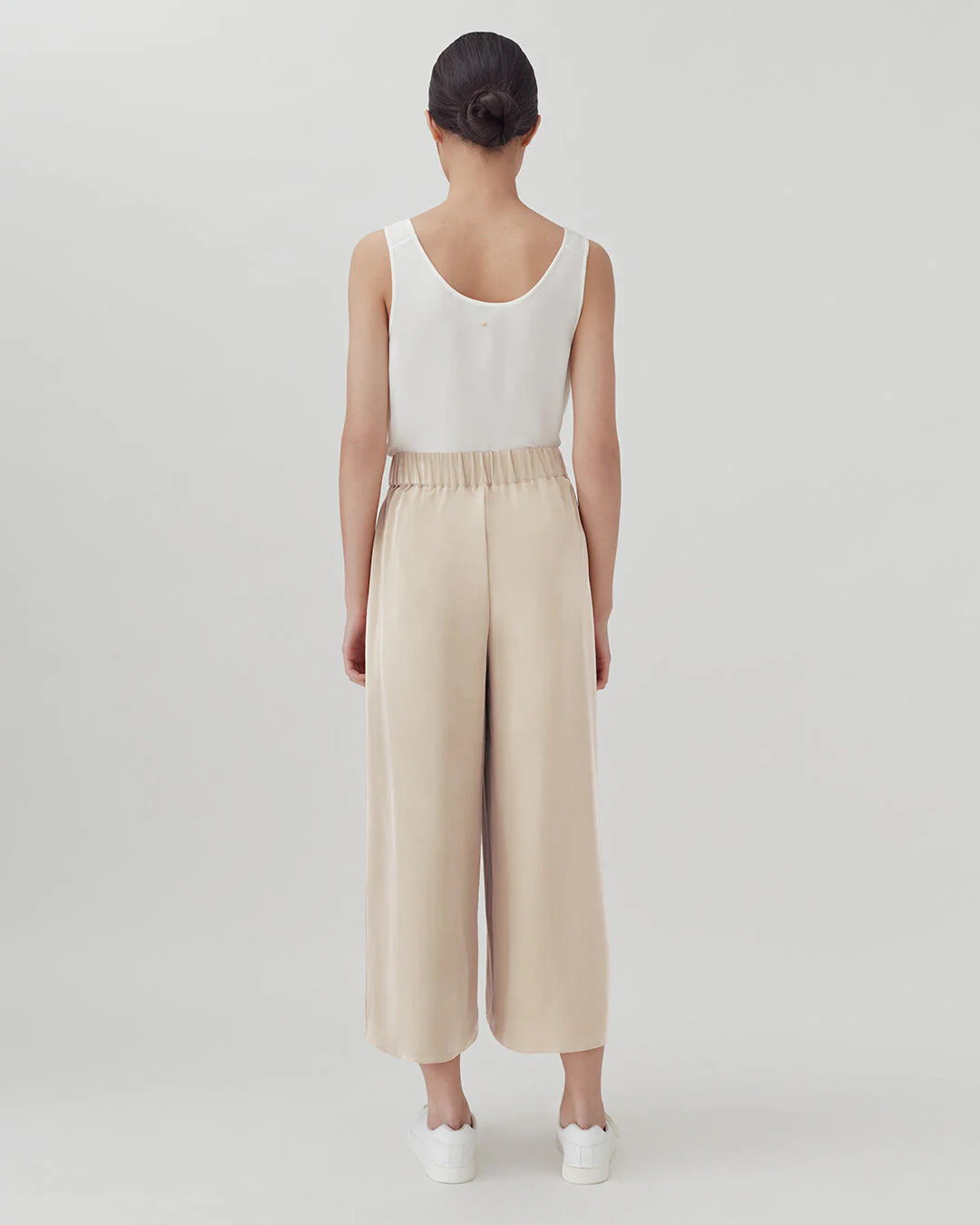 Washable Silk Wide-Leg Cropped Pant - Image 7