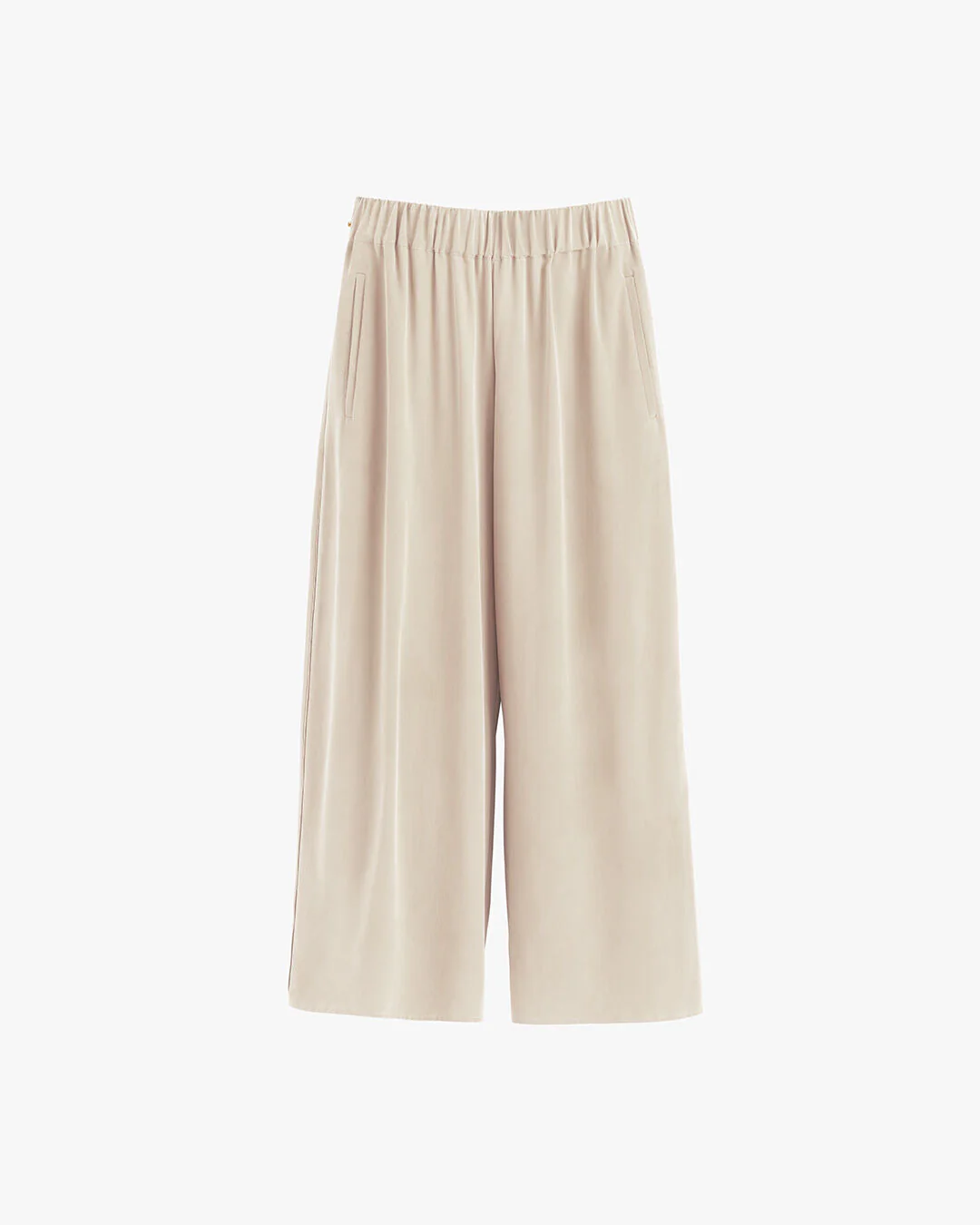 Washable Silk Wide-Leg Cropped Pant - Image 9