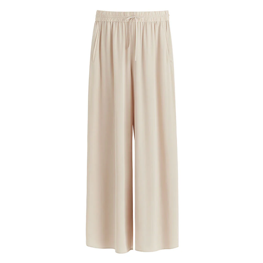 Washable Silk Wide Leg Drawstring Pant - Image 7