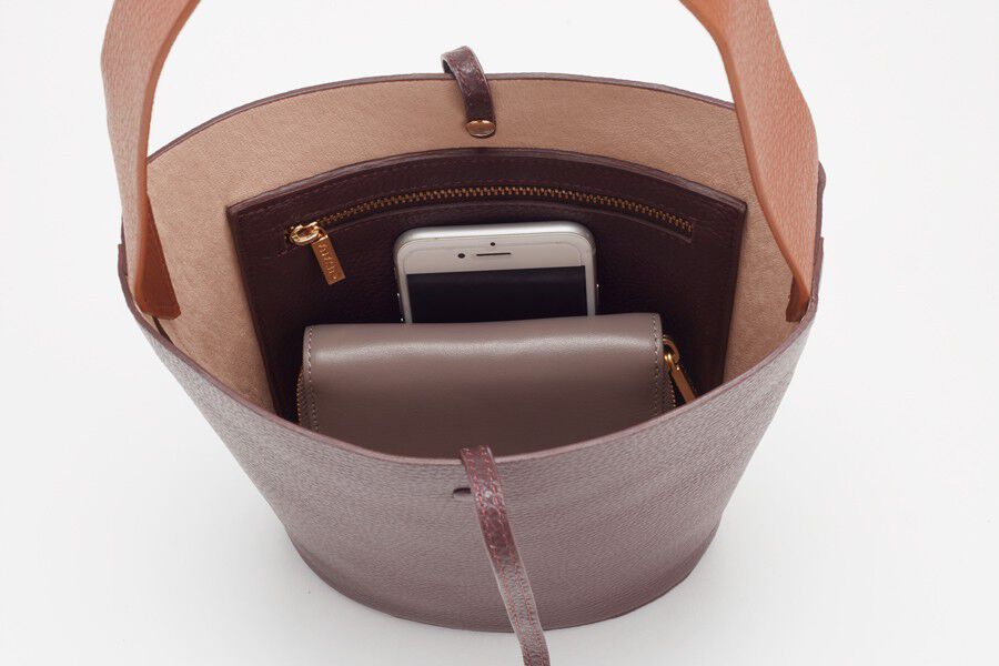 Wide Strap Mini Bucket Bag - Image 3