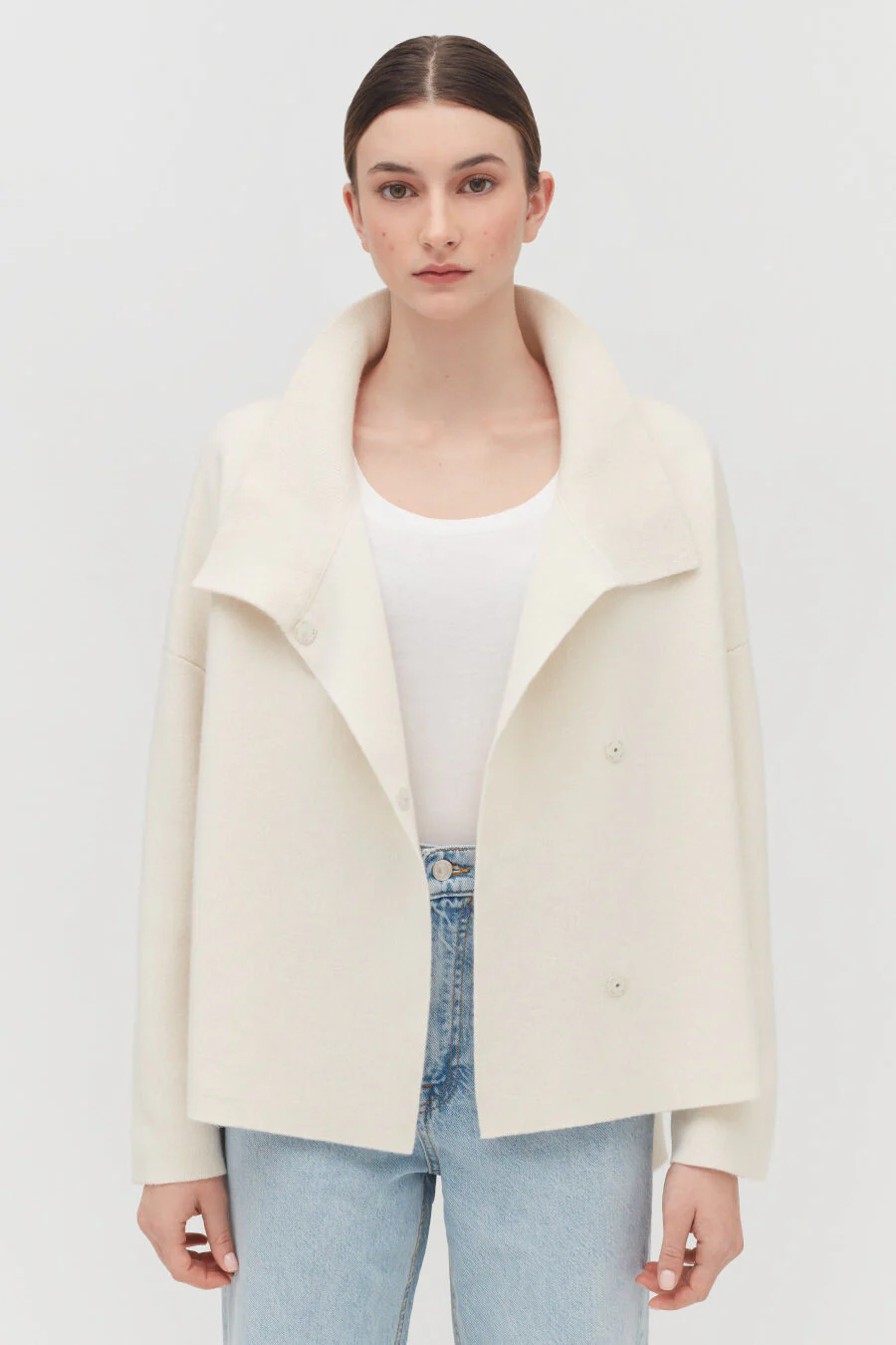 Wool Cashmere Short Jacket - Image 18