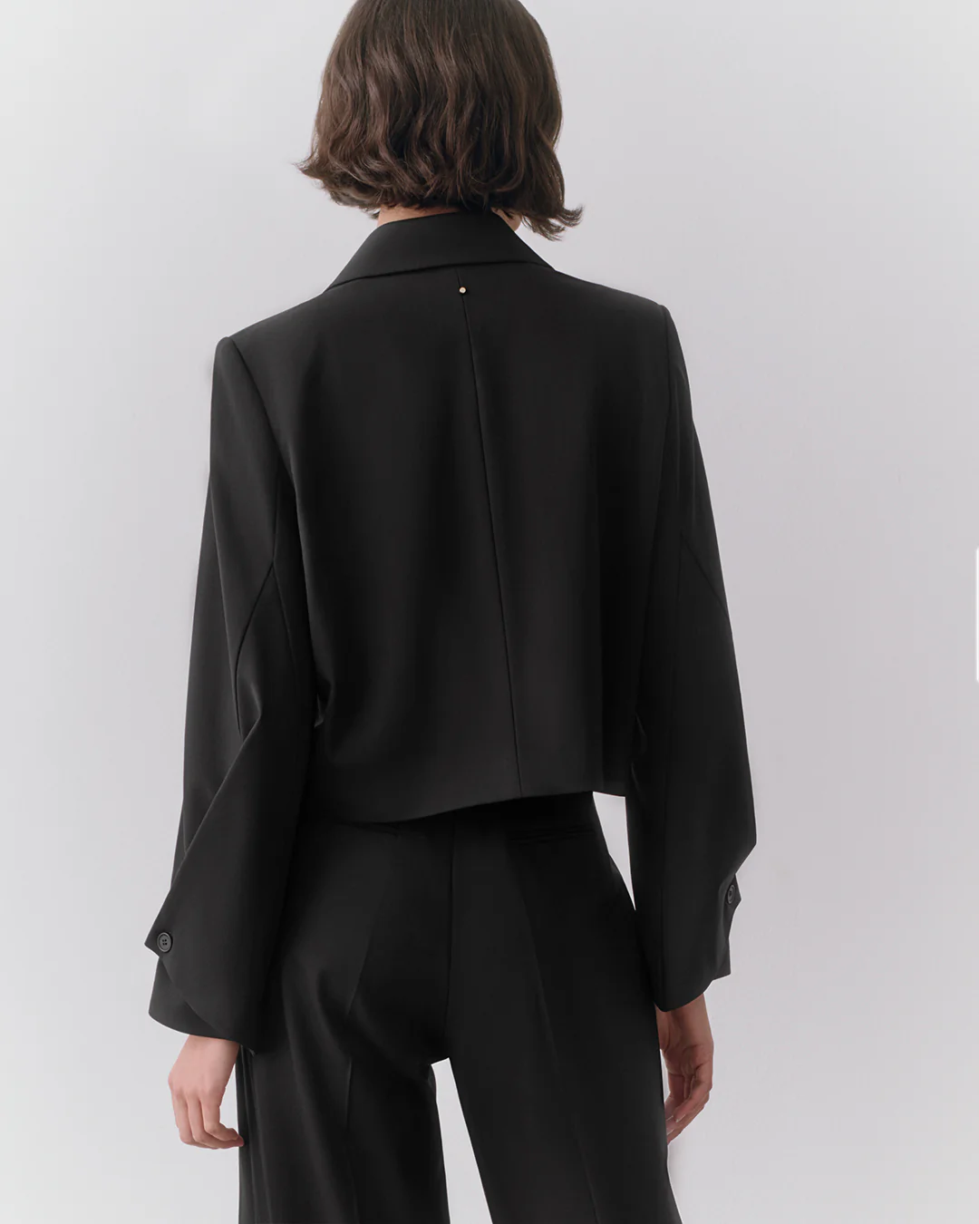 Wool Cropped Blazer - Image 5