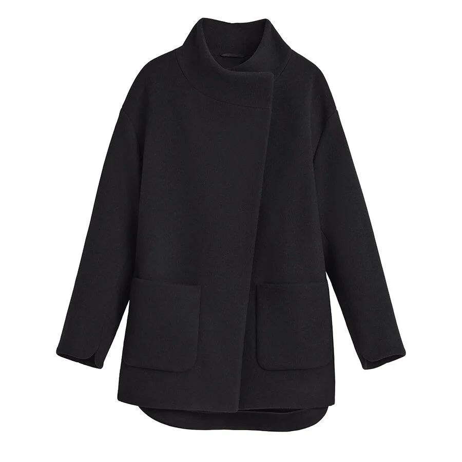 Wool High-Low Jacket