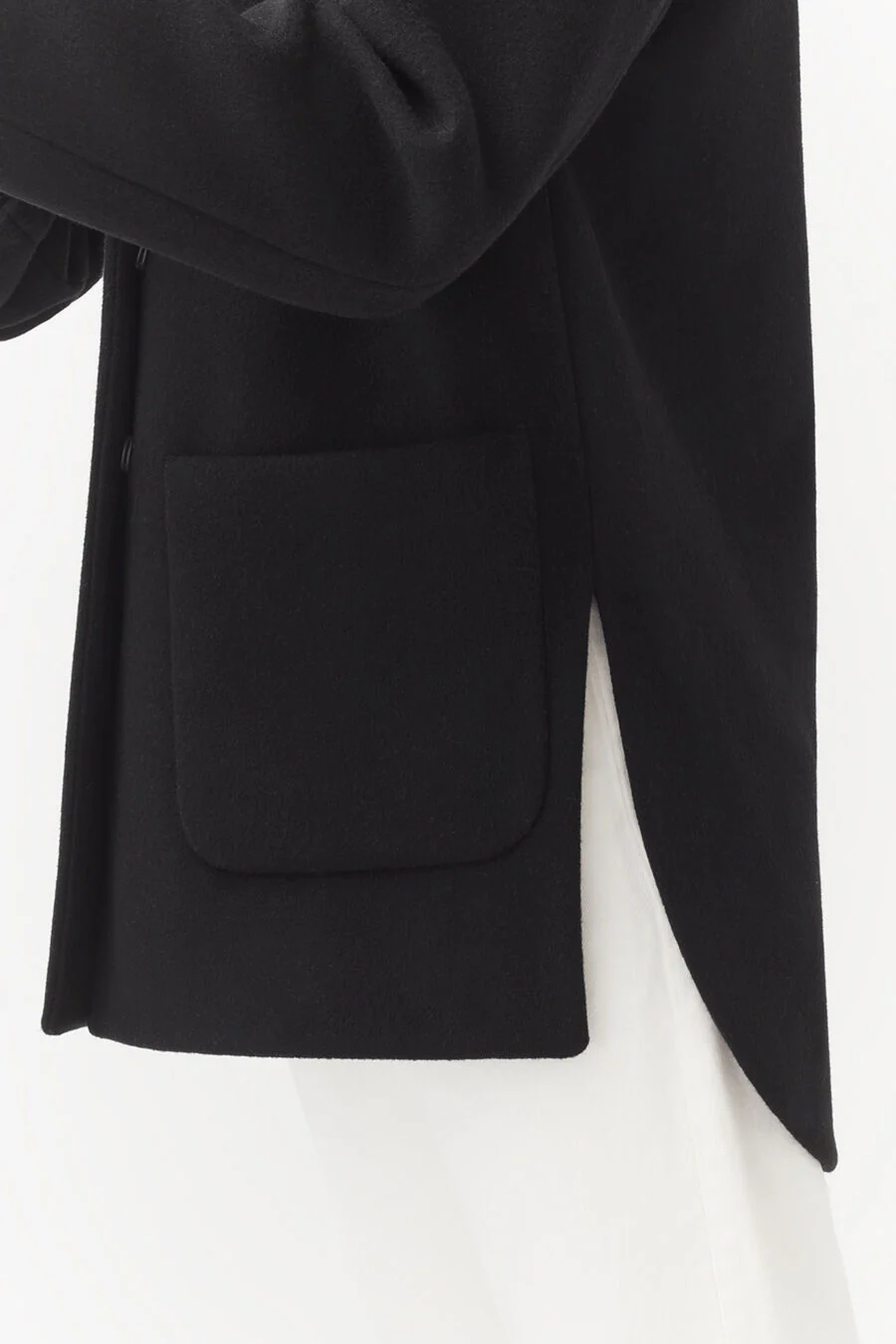 Wool High-Low Jacket - Image 3