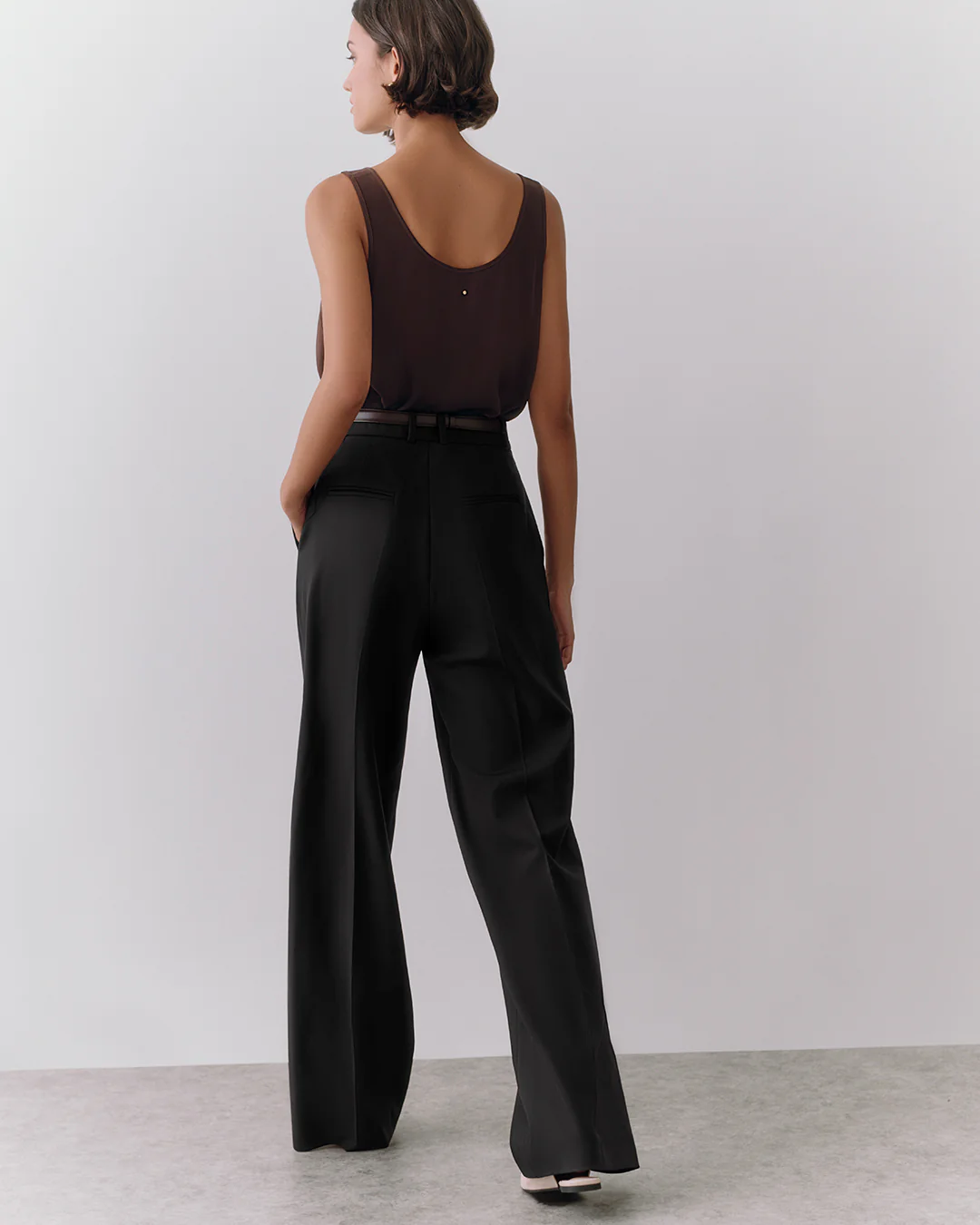 Wool Wide Leg Pant - Image 10