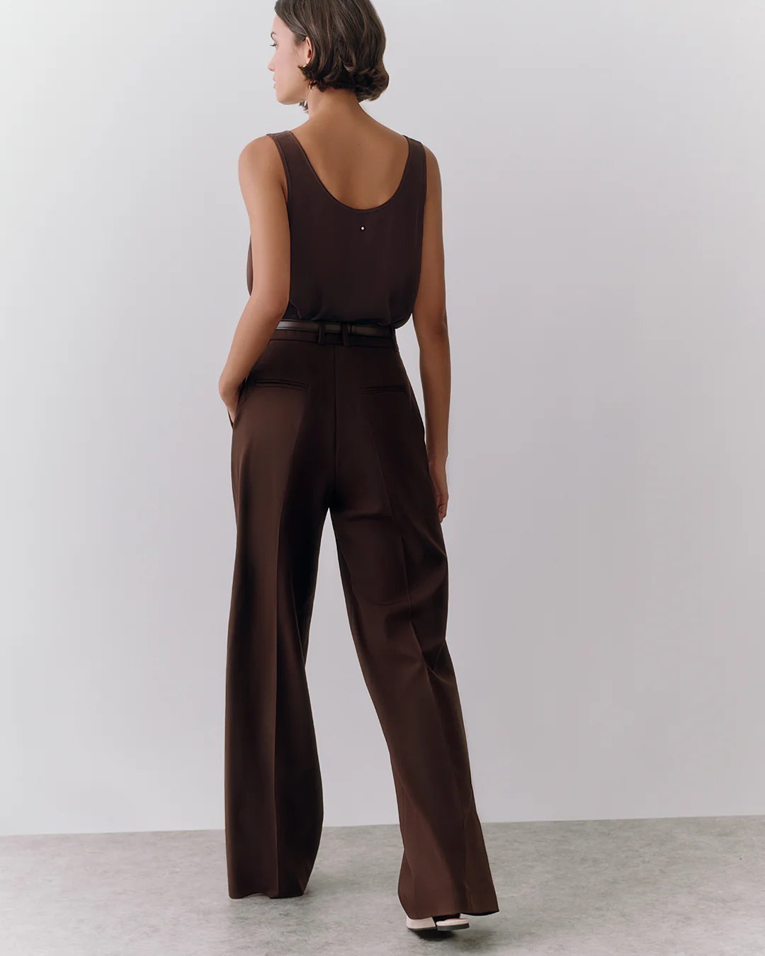 Wool Wide Leg Pant - Image 7